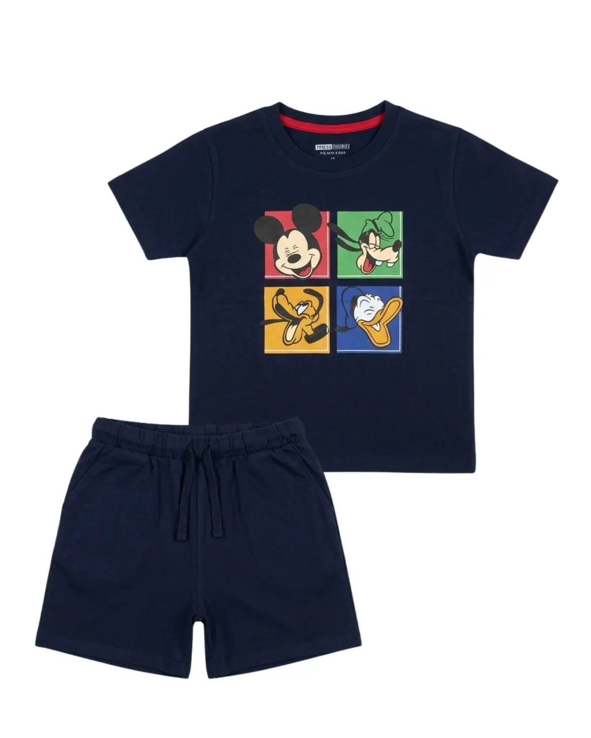 Kids Navy Graphic T-Shirt With Shorts (SB-02) Thread Theory
