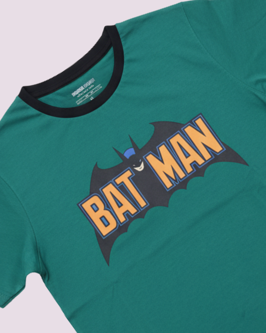 Boys Batman Green Cotton T-Shirt (BTS-02)