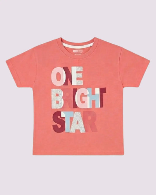 Girls Pink Star Graphic T-Shirt (GTS-03) Thread Theory
